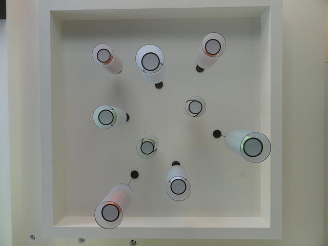 View if the lights from underneath.