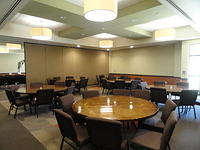 A conference room.